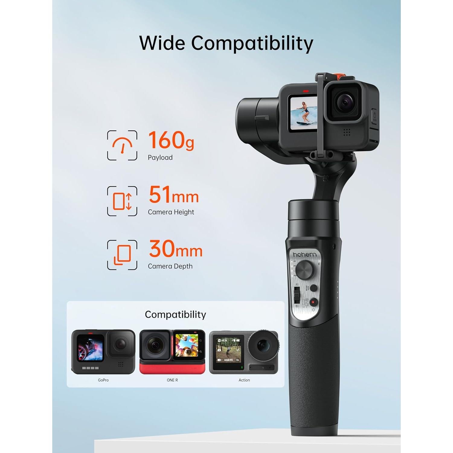 Estabilizador de Cardán Hohem iSteady Pro 4 para GoPro