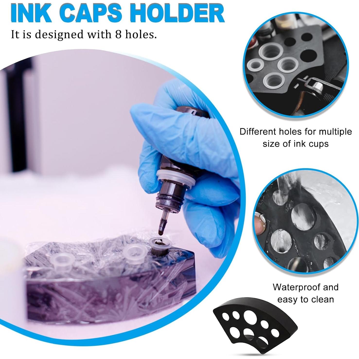 Kit de Tapas de Tinta para Tatuajes Emalla - 300 Piezas Mixtas