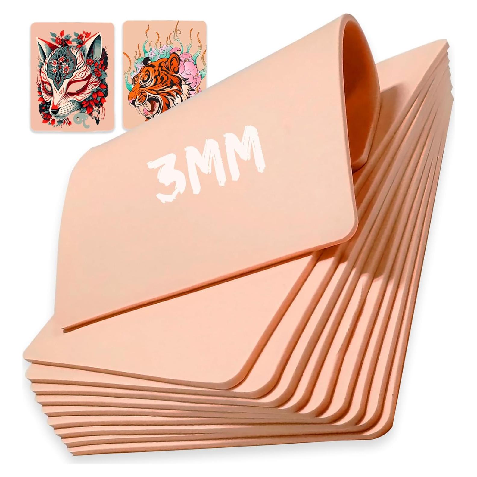 Piel de práctica de tatuaje CINRA 10 piezas 18.74x14.22 cm