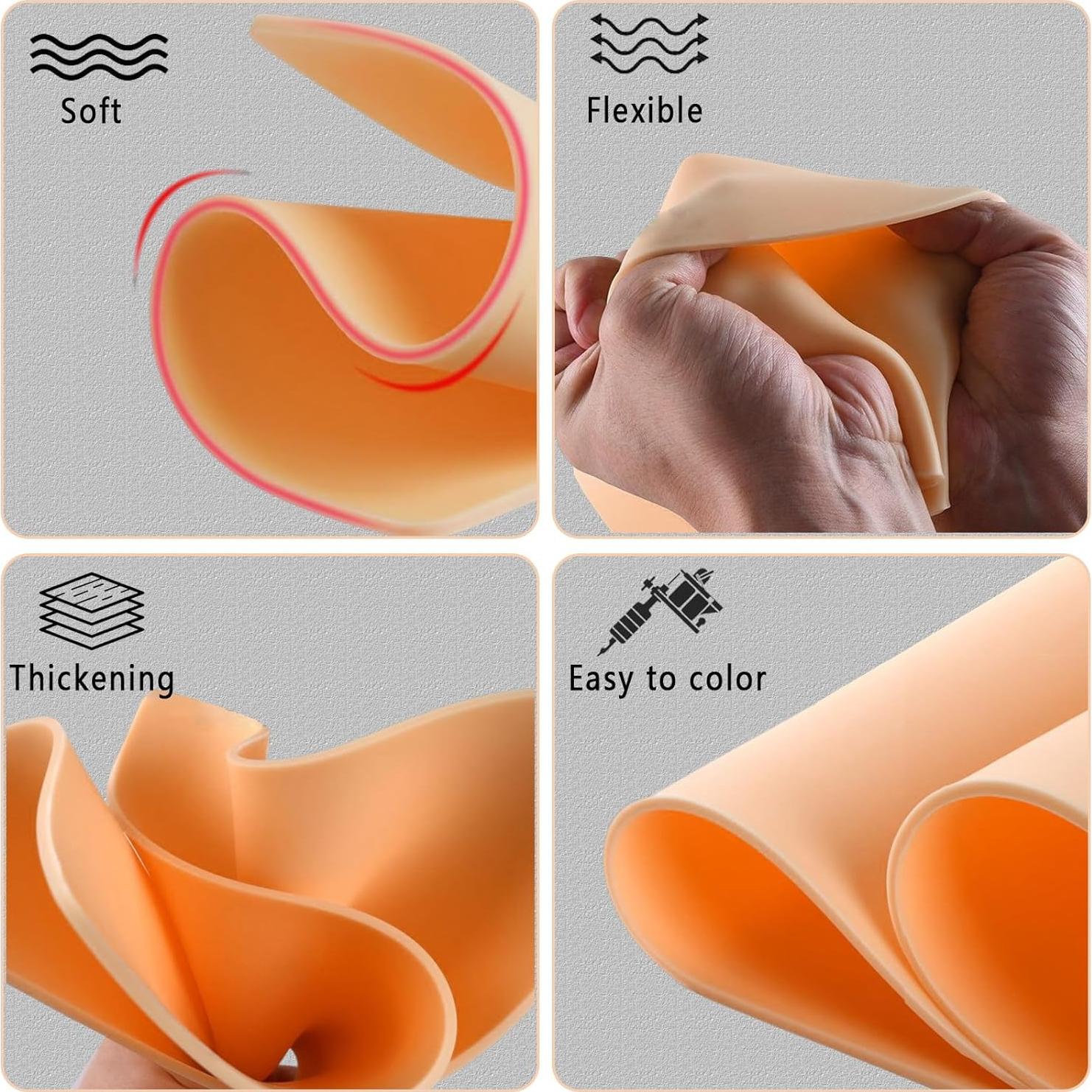 Piel de práctica de tatuaje CINRA 10 piezas 18.74x14.22 cm