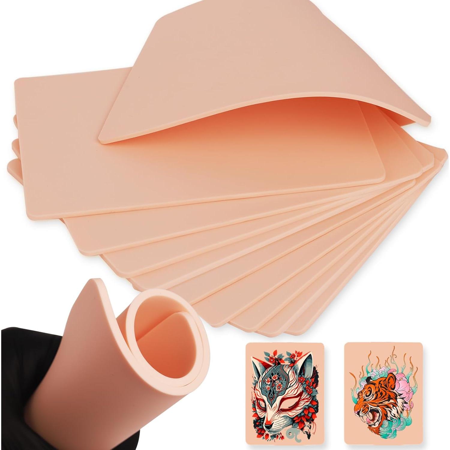 Piel de práctica de tatuaje CINRA 10 piezas 18.74x14.22 cm