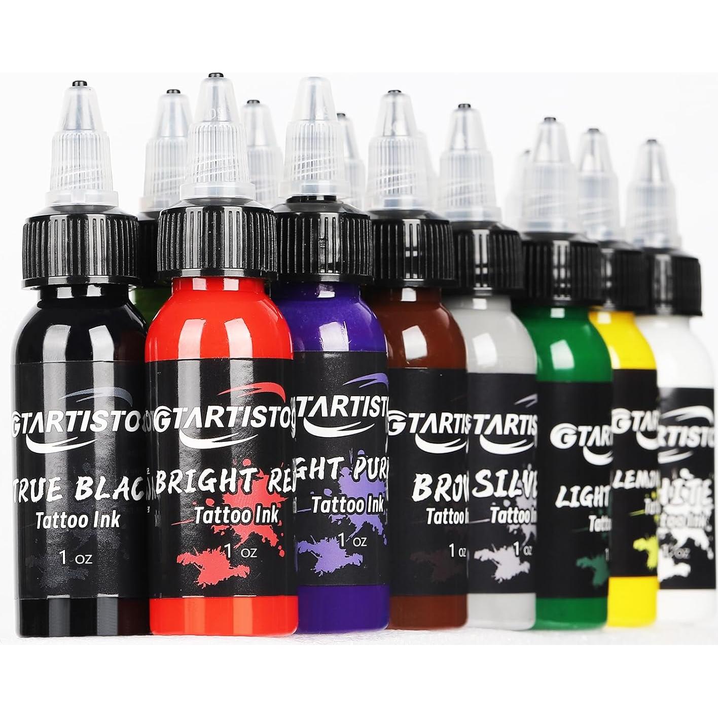 Tinta para Tatuajes Profesional GTARTISTOO 14 Colores 30ml