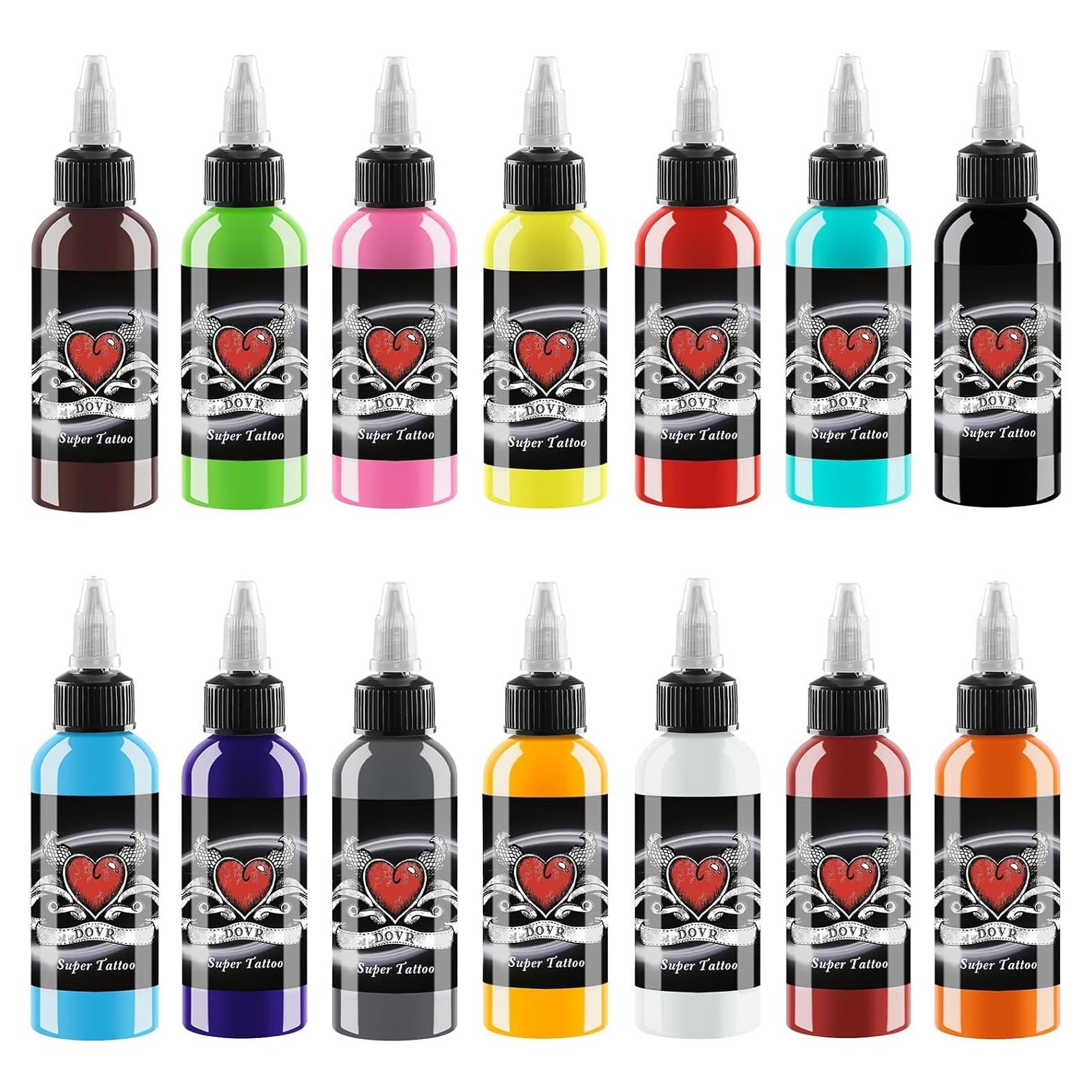 Set de Tinta para Tatuajes AYCOS 14 Colores 30 ml