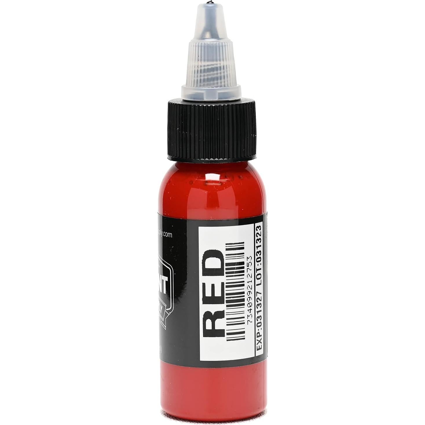Tinta Roja para Tatuajes ELEMENT 30 ml Brillante y Sólida