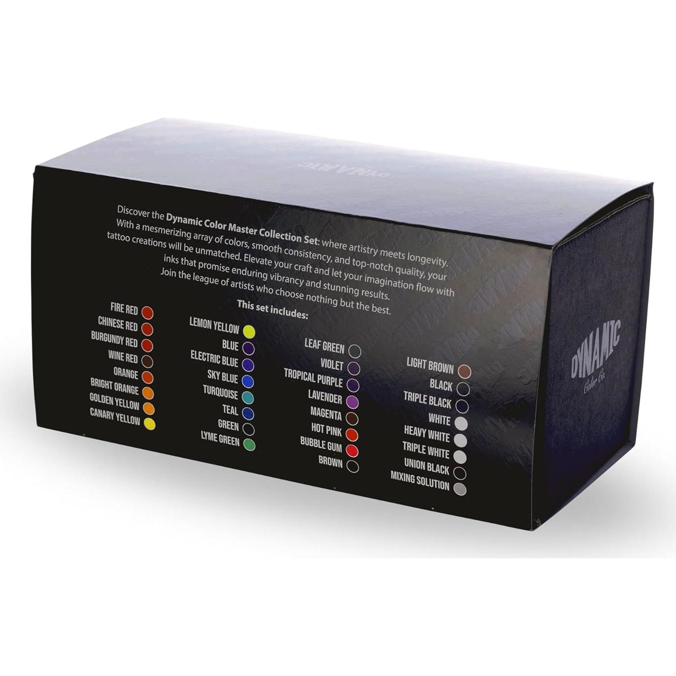 Tinta de Tatuaje Profesional Dynamic Color 30 Colores 1oz