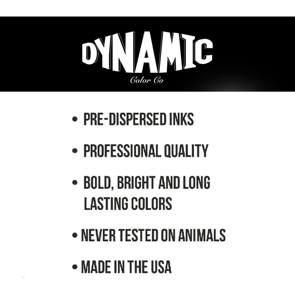Tinta de Tatuaje Profesional Dynamic Color 30 Colores 1oz