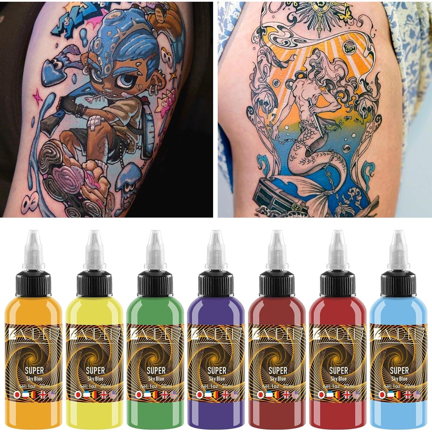 Set de Tinta para Tatuajes BAODELI 14 Colores 30ml