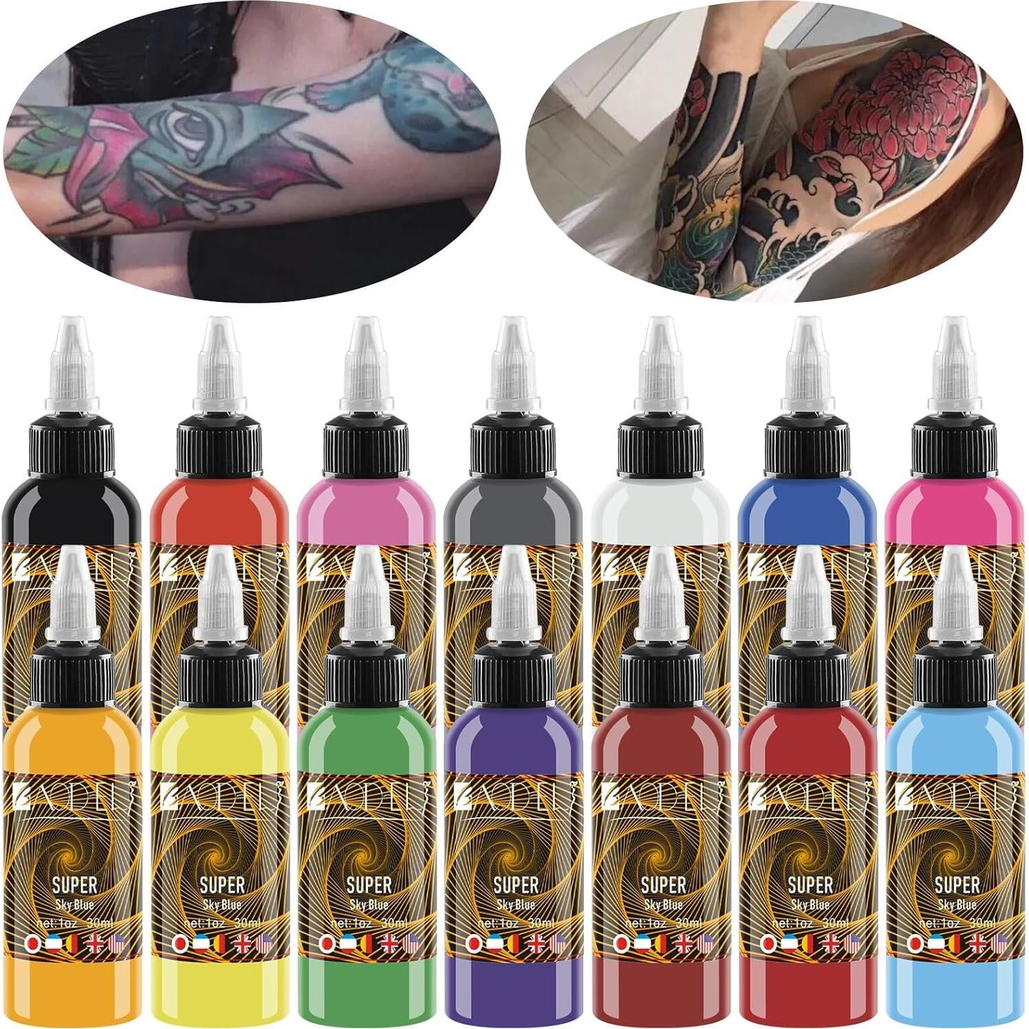 Set de Tinta para Tatuajes BAODELI 14 Colores 30ml