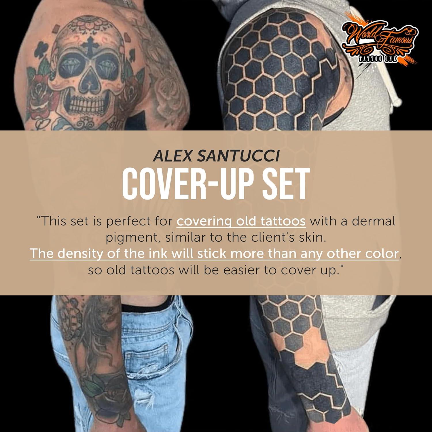 World Famous Tattoo Ink Skintone 4 Count Set, (1 fl oz Each)