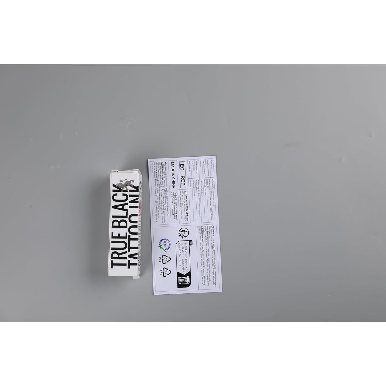 Tinta de Tatuaje Negra CNC 30ml Premium para Contornos y Sombreado