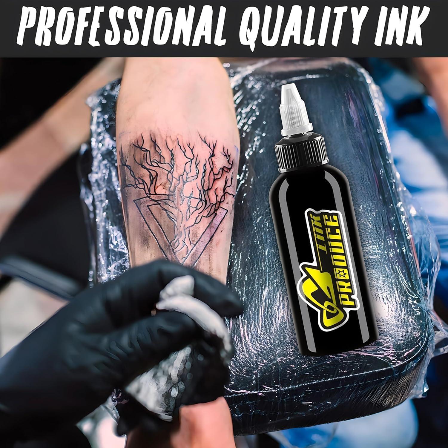 Tinta de Tatuaje Negra BAODELI 30ML - Alta Pigmentación