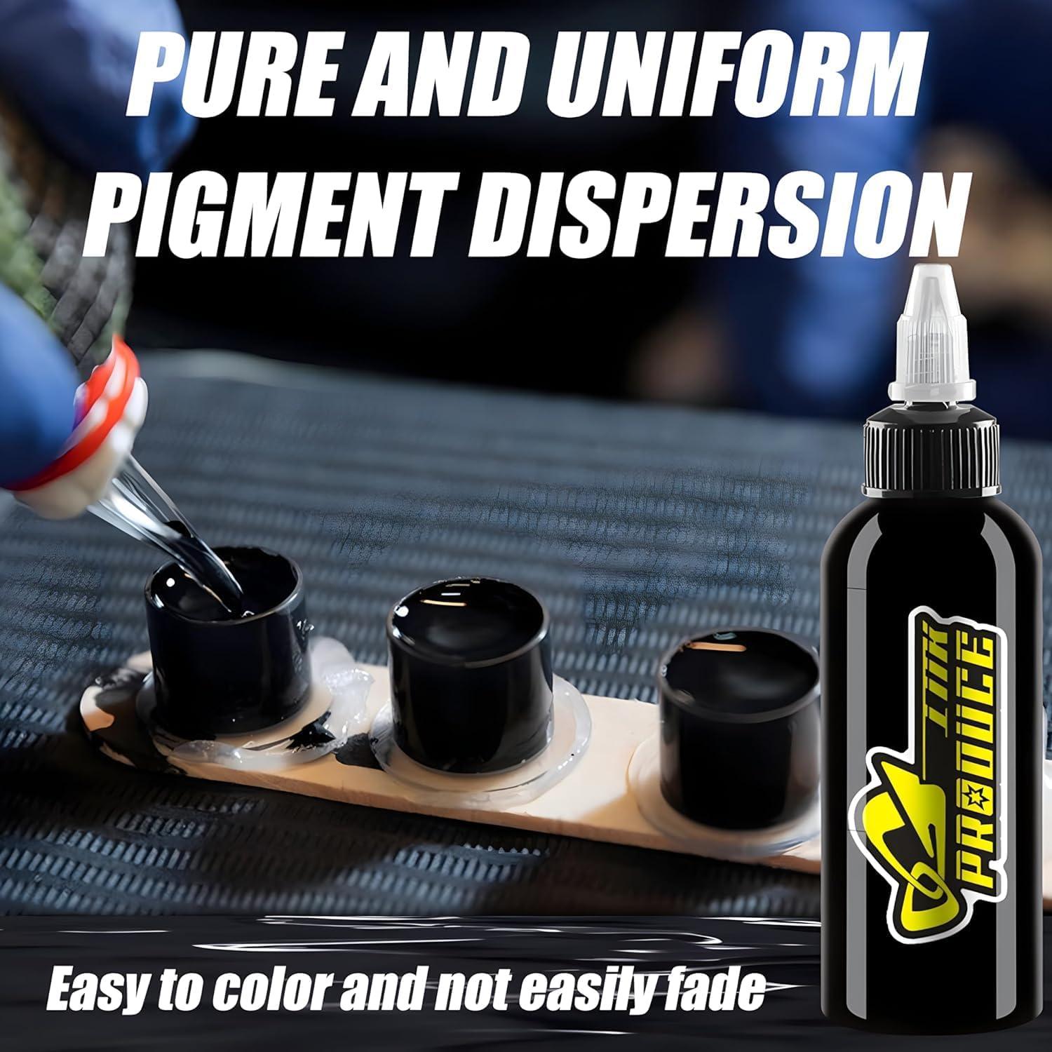 Tinta de Tatuaje Negra BAODELI 30ML - Alta Pigmentación