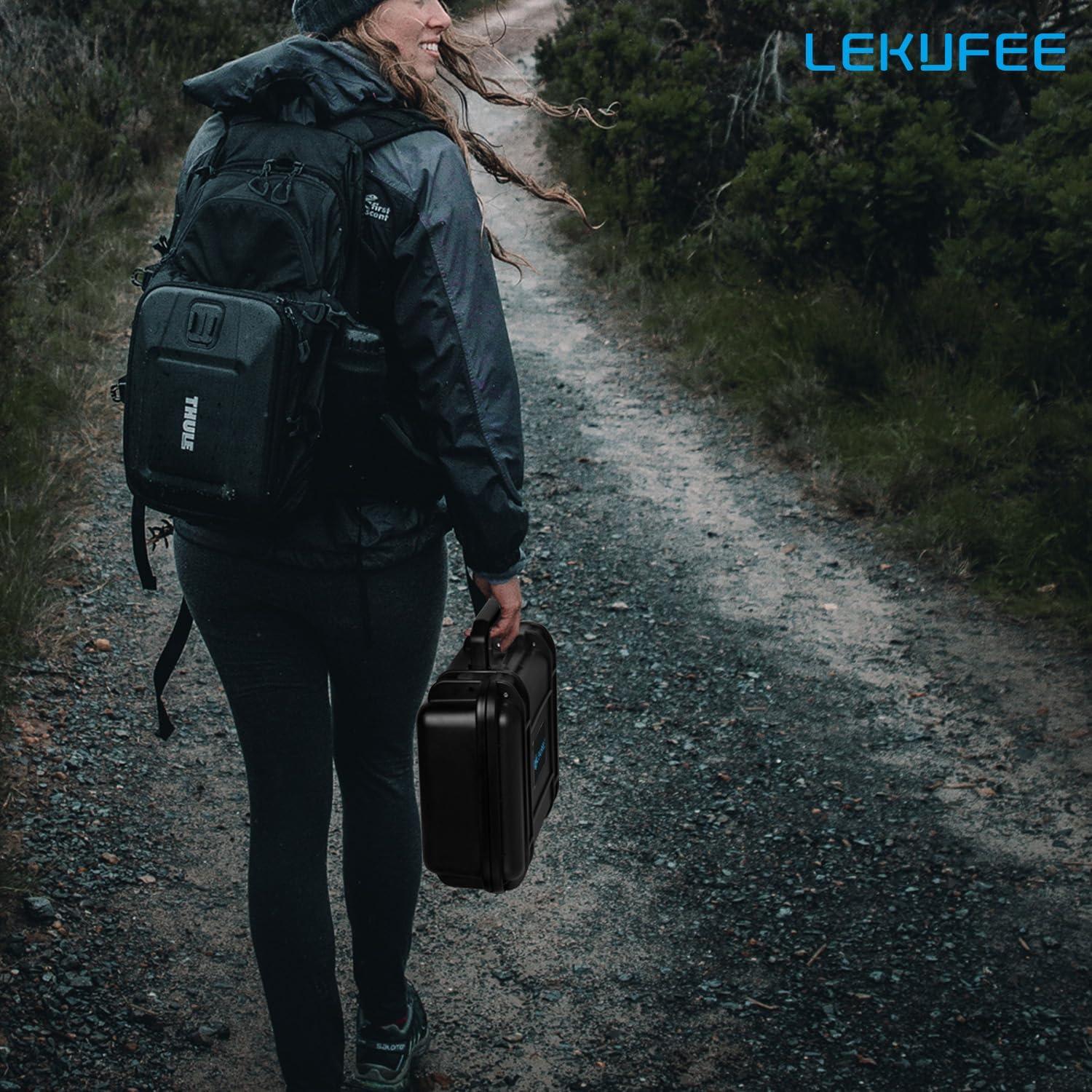 Lekufee Waterproof Hard Case Compatible with Gopro Hero 13/12/11/10/9/8/Media Mod/Gopro Volta/Creator Edition/Action Camera and Accessories(Case Only)