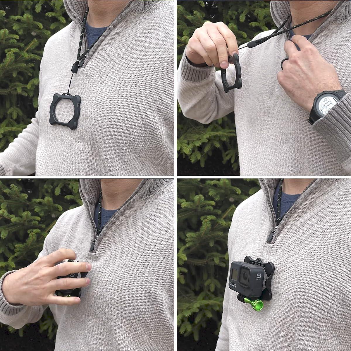 SNAP Mounts Magnetic Action Camera Chest Mount for GoPro & DJI Osmo Action