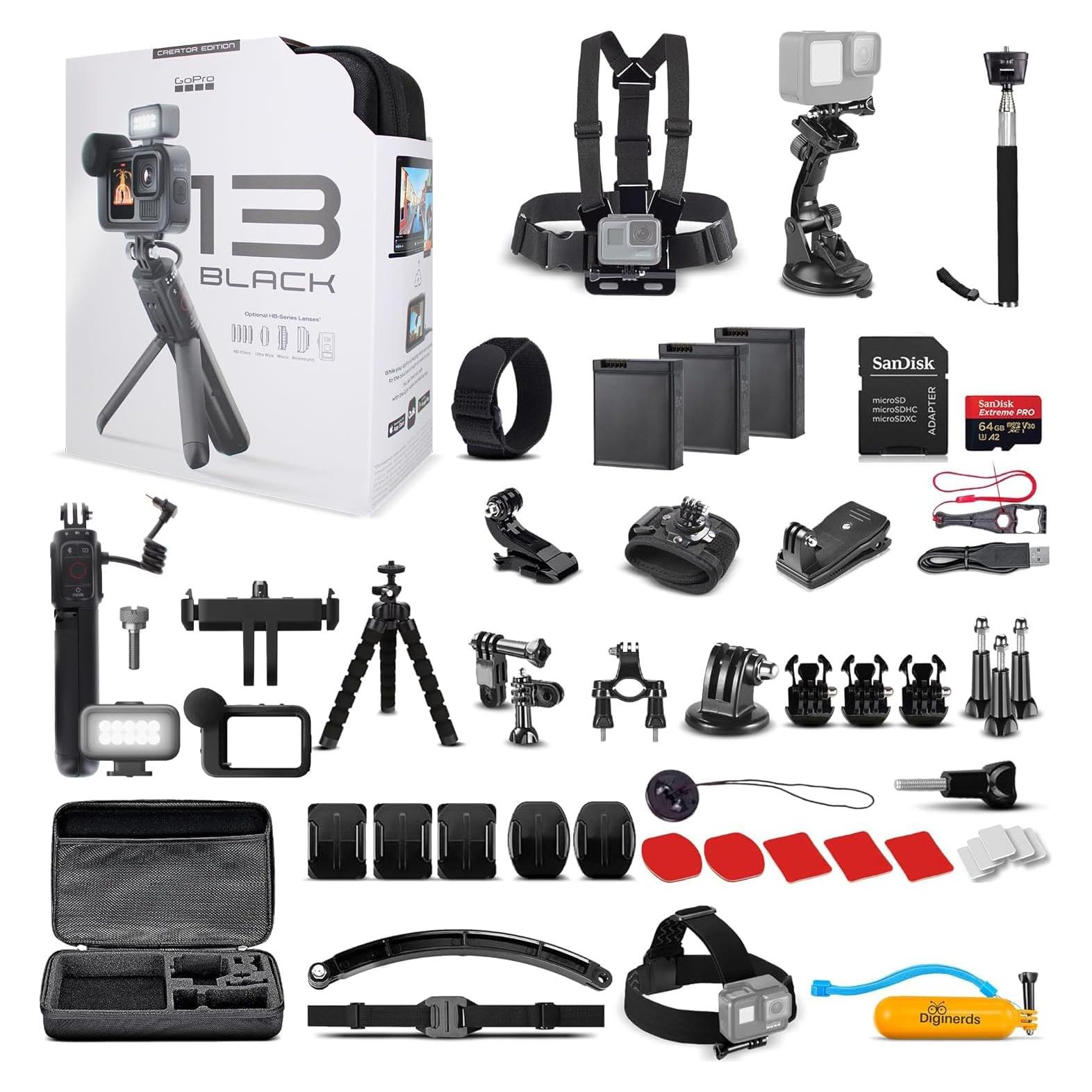 GoPro HERO13 Black Creator Edition + Volta + Media Mod + 64GB