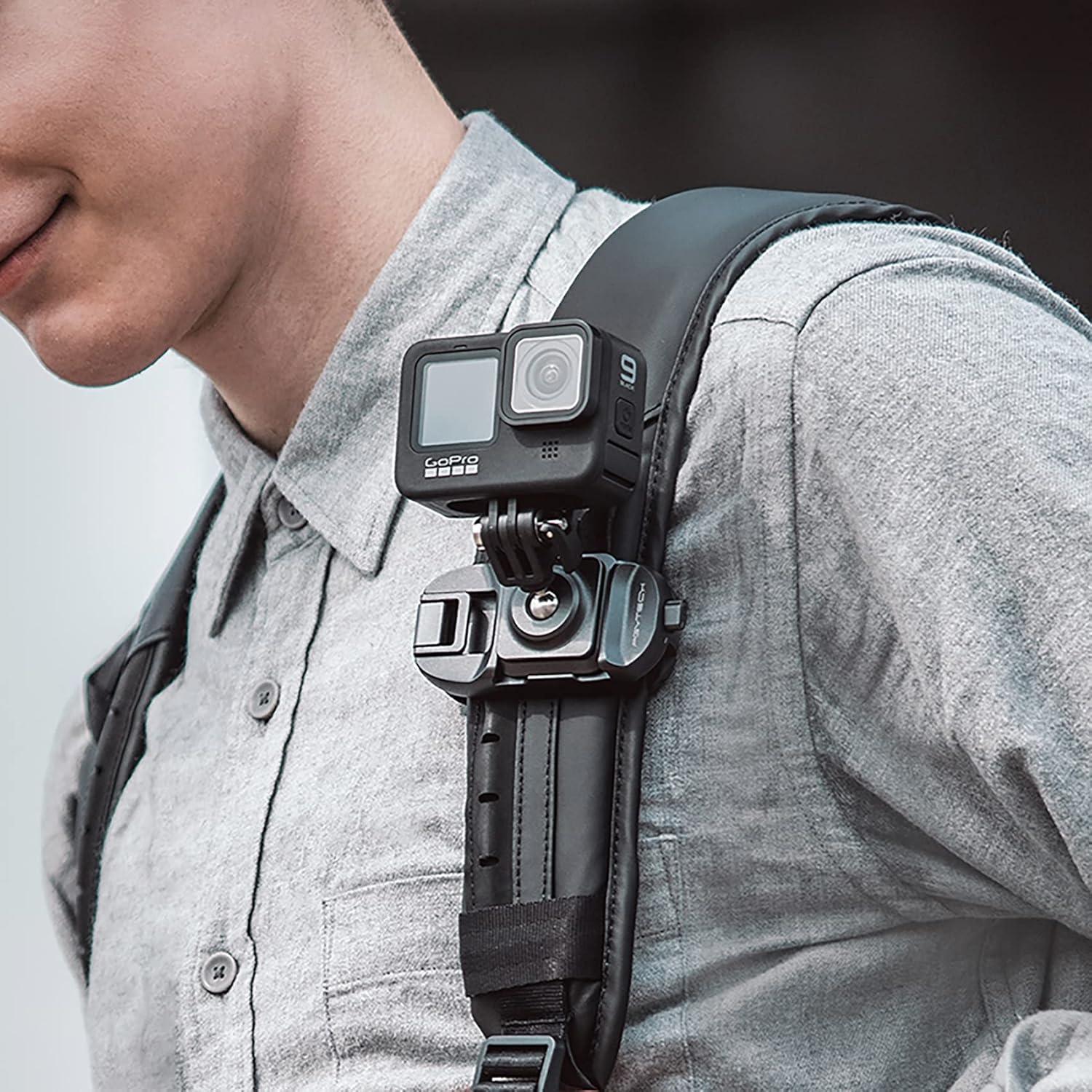 Placa de liberación rápida PGYTECH tipo Arca para cámaras de acción