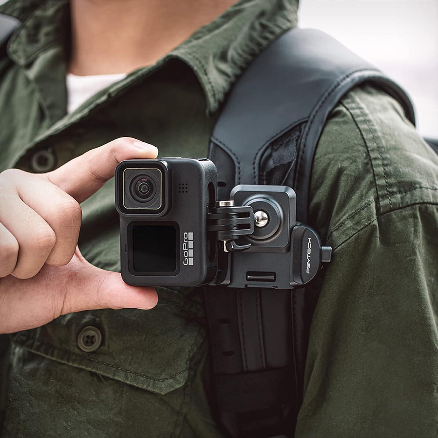 Placa de liberación rápida PGYTECH tipo Arca para cámaras de acción