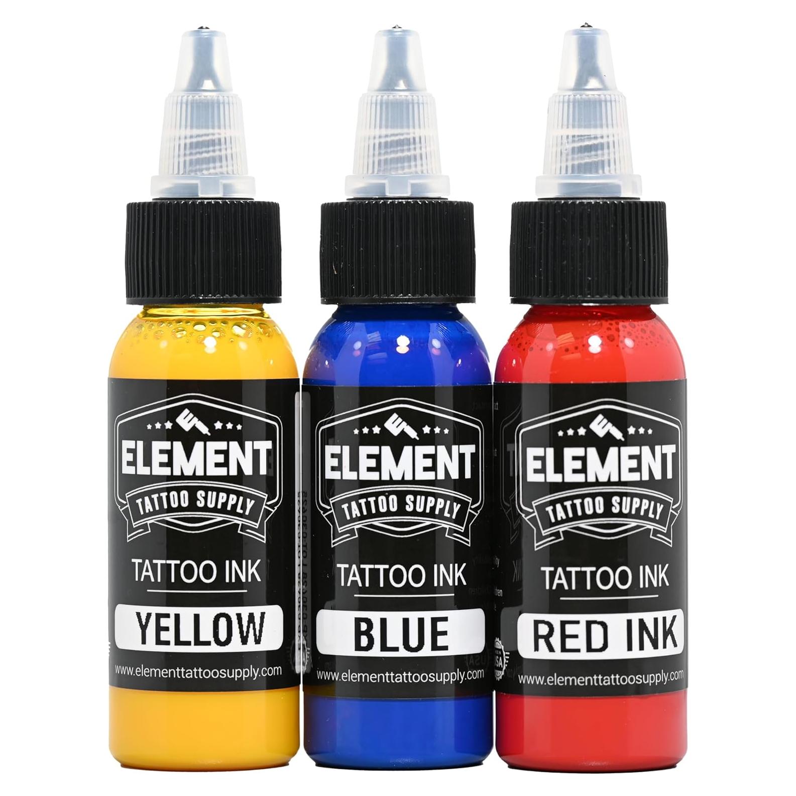 Juego de Tinta para Tatuajes Element - 3 Colores 29.57ml