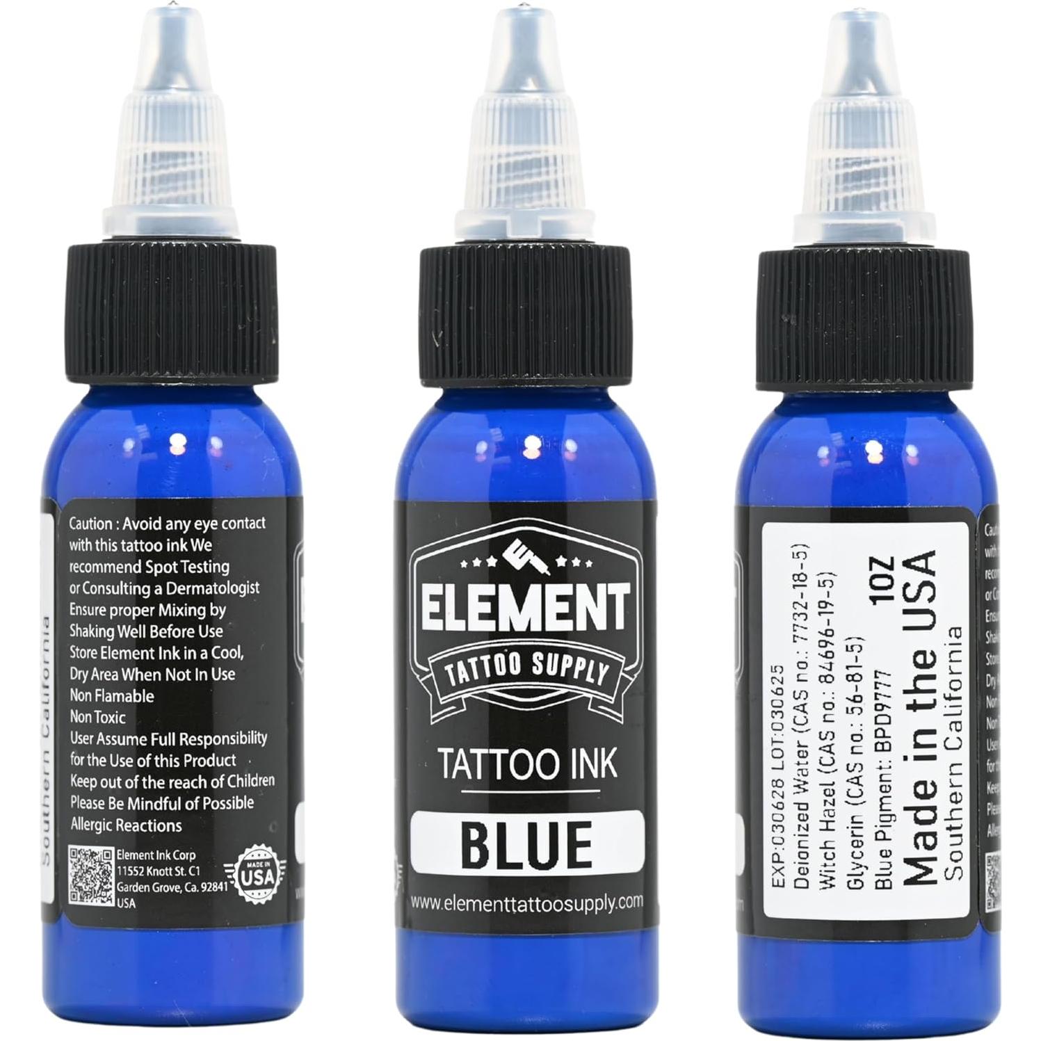 Juego de Tinta para Tatuajes Element - 3 Colores 29.57ml