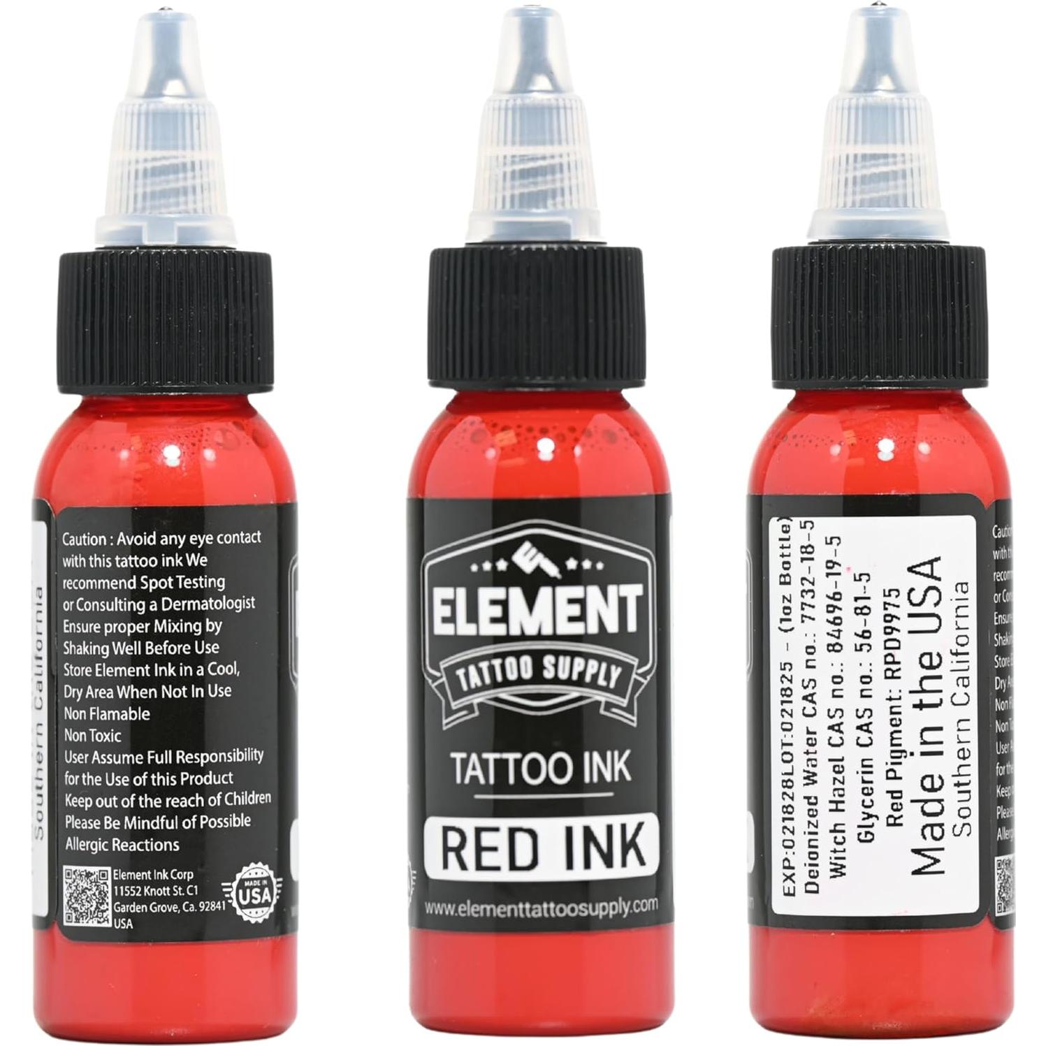Juego de Tinta para Tatuajes Element - 3 Colores 29.57ml
