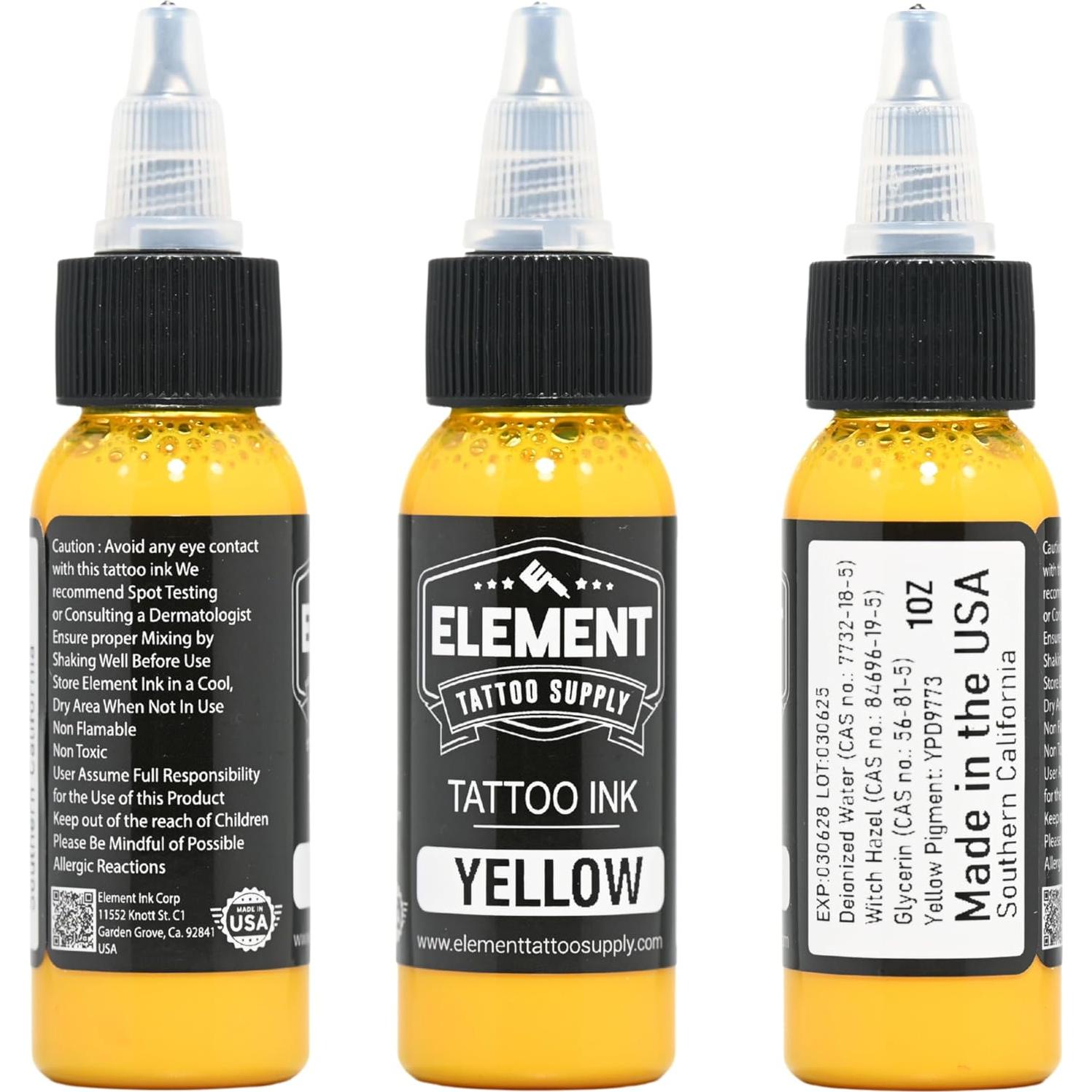 Juego de Tinta para Tatuajes Element - 3 Colores 29.57ml