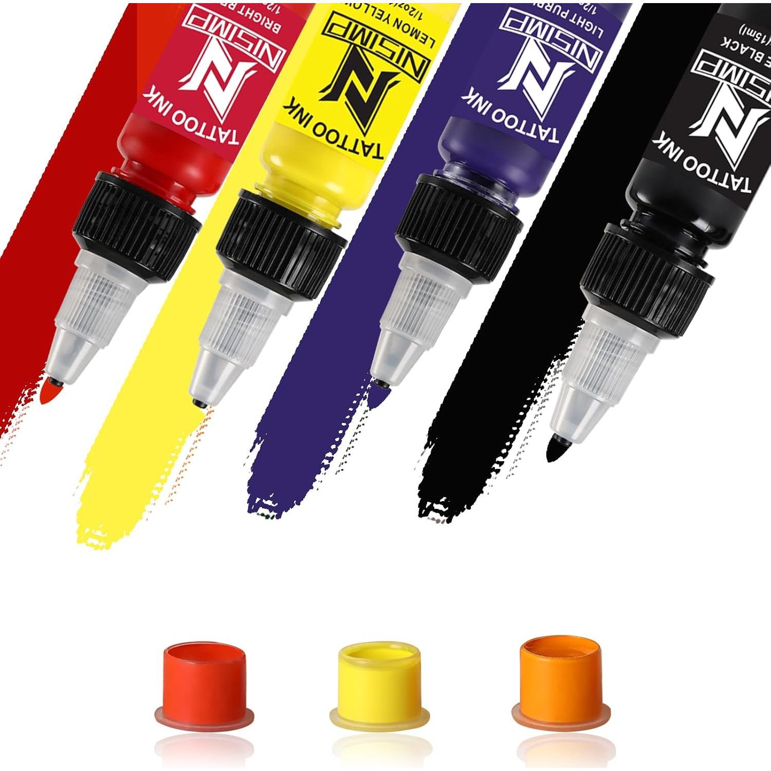 Kit de Tintas para Tatuajes NISIMP 14 Colores 15ml Profesional