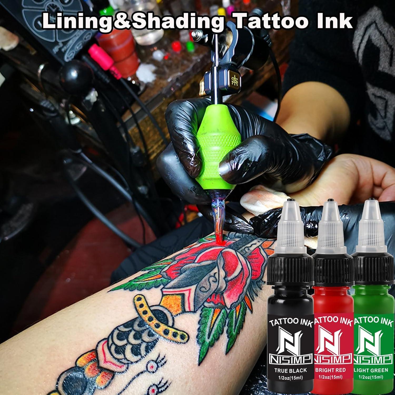 Kit de Tintas para Tatuajes NISIMP 14 Colores 15ml Profesional