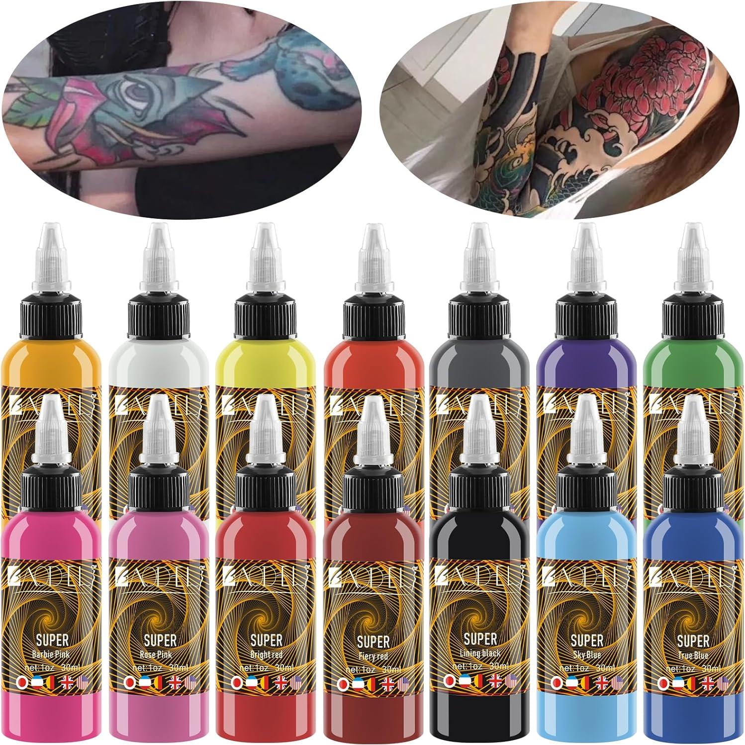 Set de Tinta para Tatuajes BAODELI 14 Colores 30 ml
