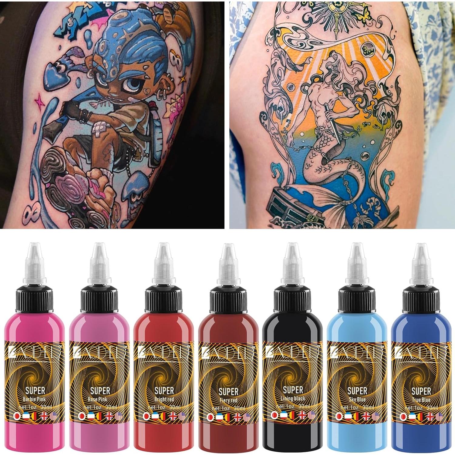 Set de Tinta para Tatuajes BAODELI 14 Colores 30 ml