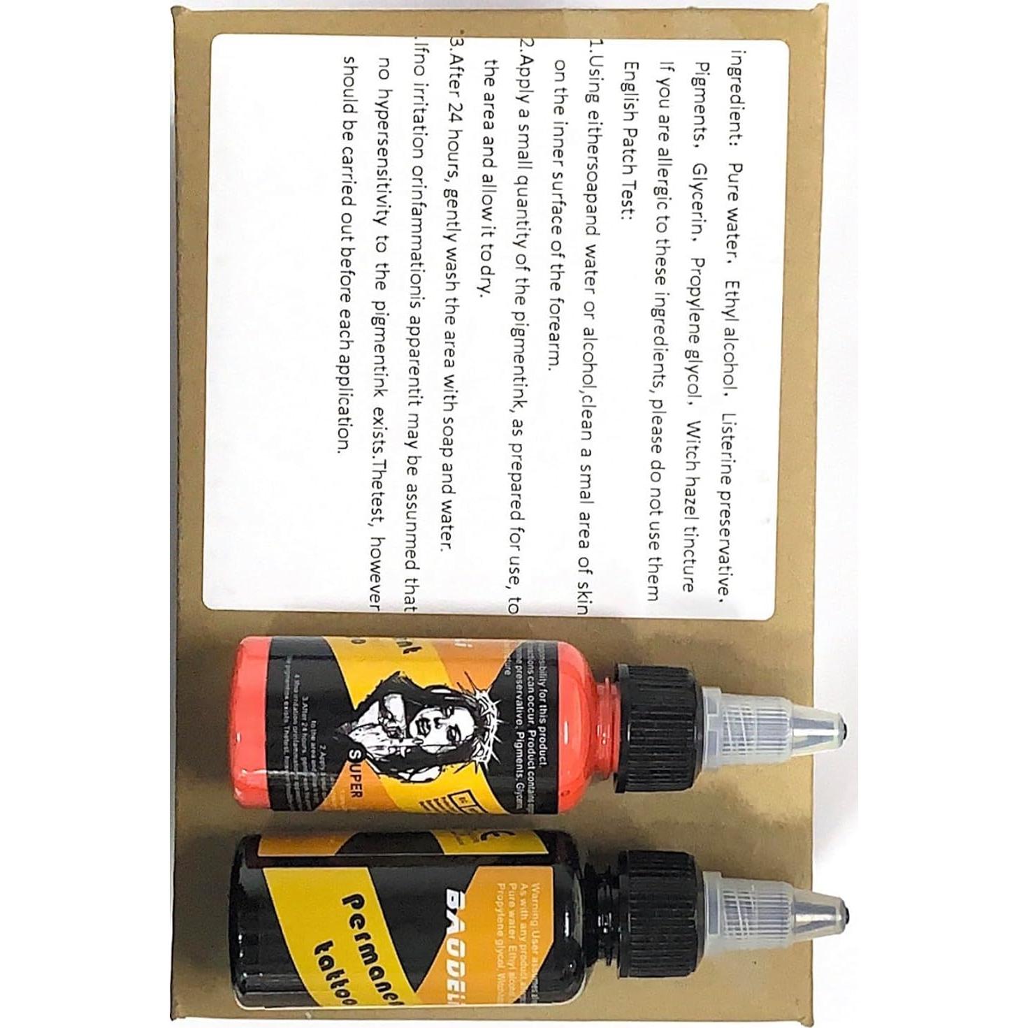 Set de Tinta para Tatuajes BAODELI 14 Piezas 30 ml UV