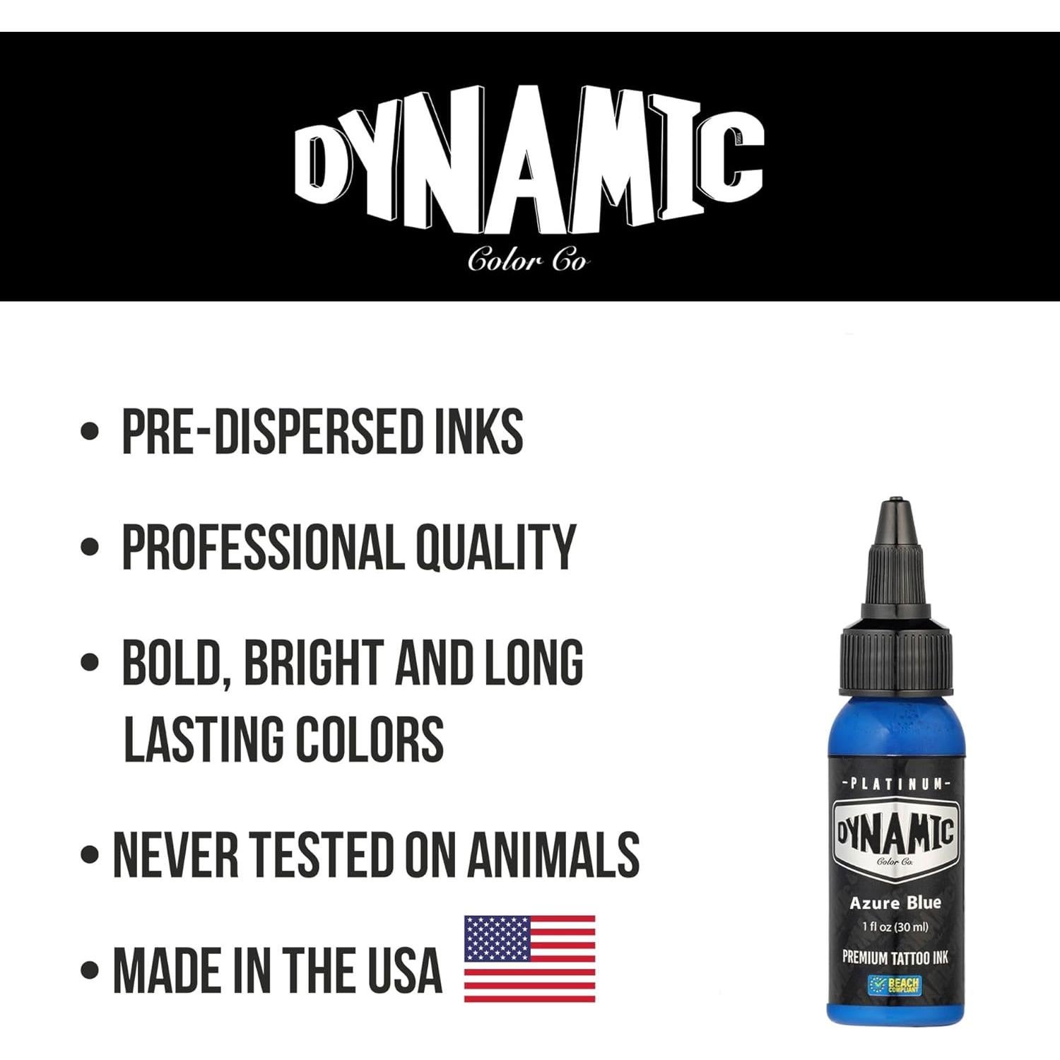 Tinta para Tatuajes Dynamic Color Platinum 30 ml Azul Cielo