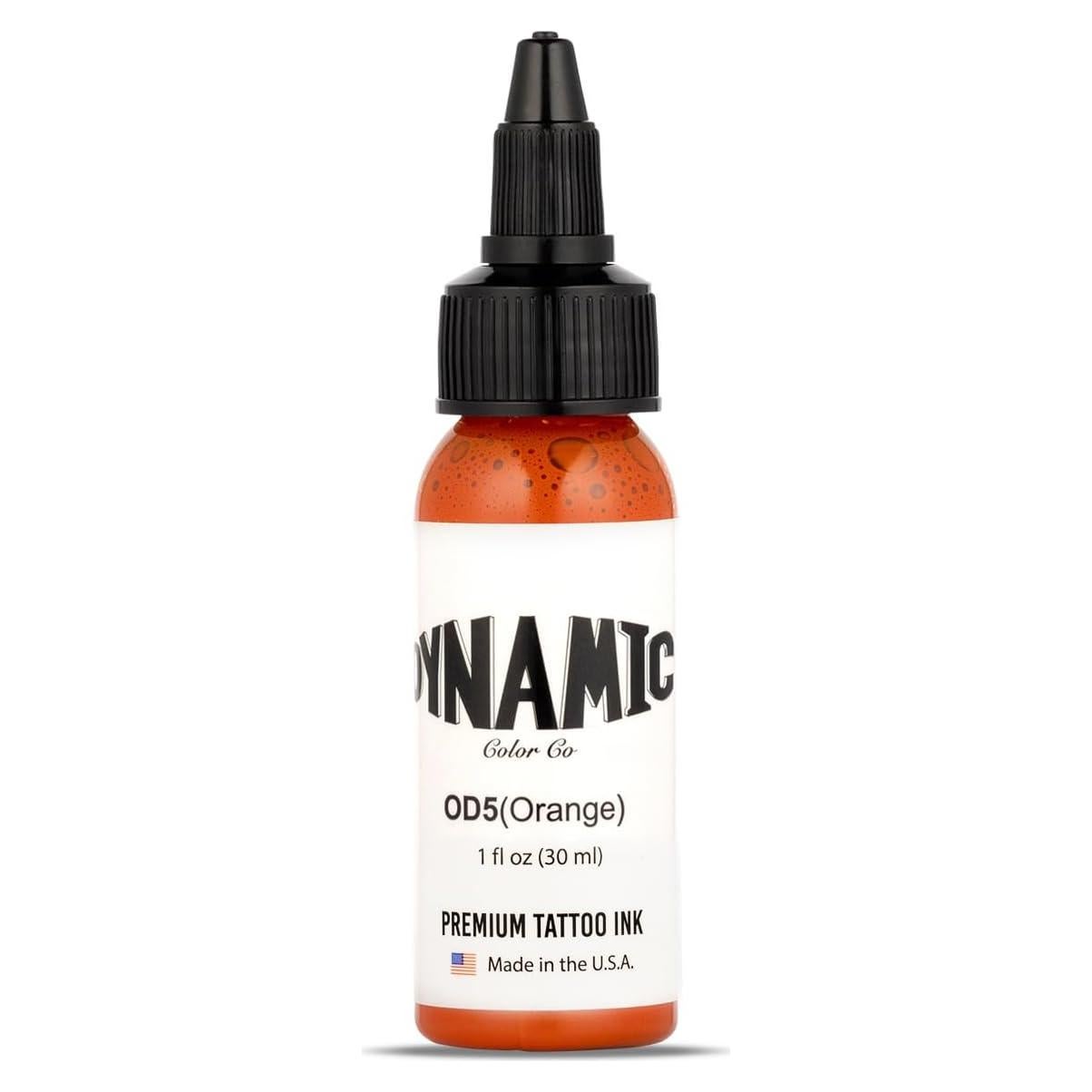 Tinta para Tatuajes Dynamic Color Co Naranja 30ml Vegana Esterilizada