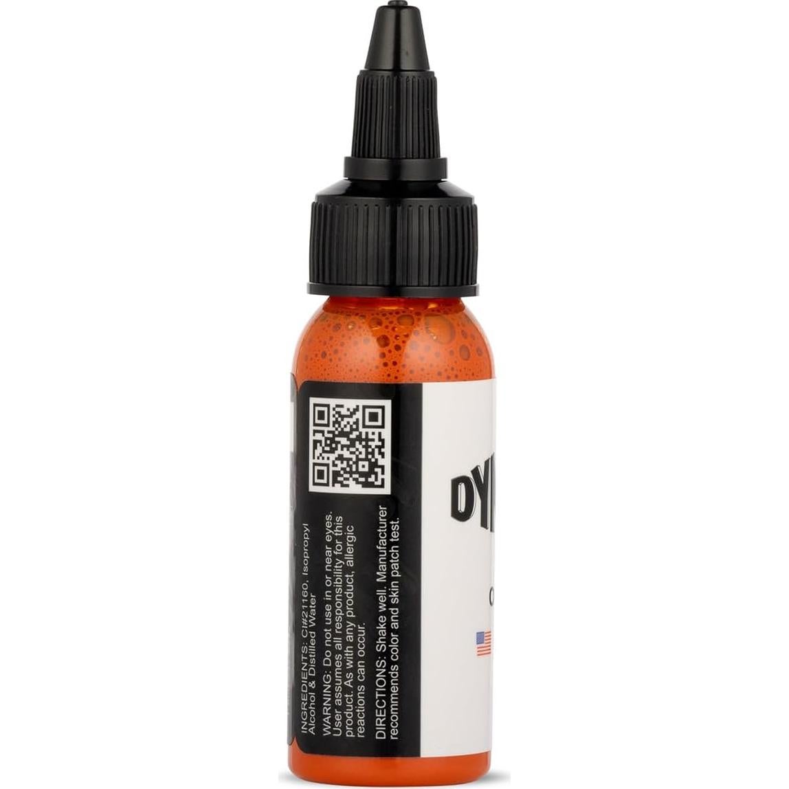 Tinta para Tatuajes Dynamic Color Co Naranja 30ml Vegana Esterilizada