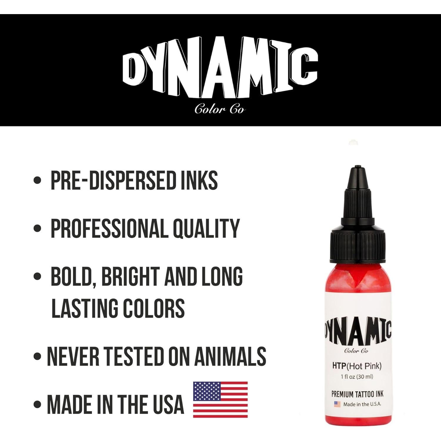 Tinta de Tatuaje Dynamic Color Co. Rosa Fucsia 29.57 ml