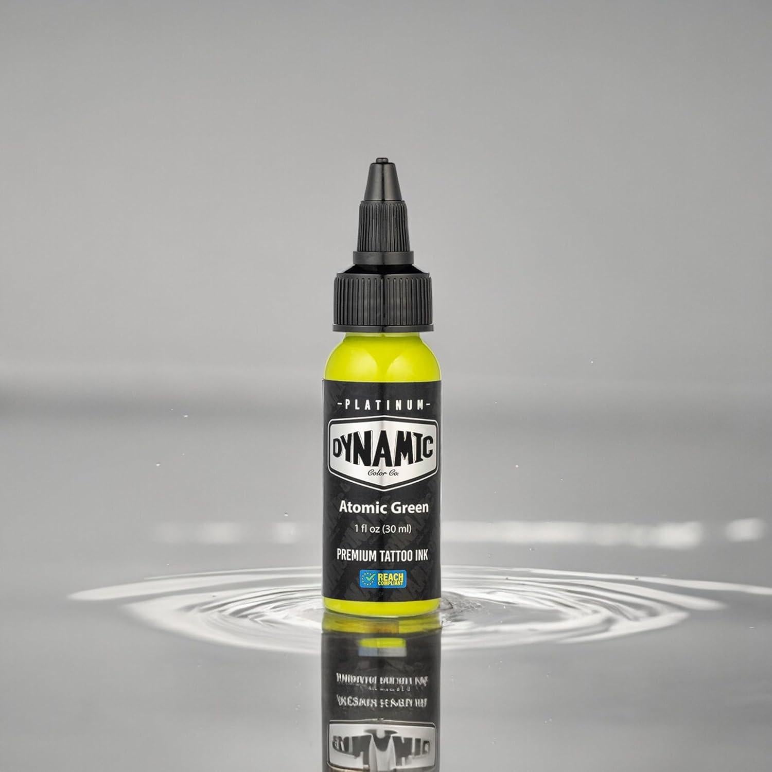 Tinta de Tatuaje Dynamic Color Co Platinum 30 ml Verde Atomic