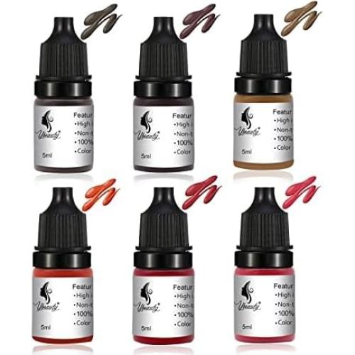 Pigmento de Tinta de Tatuaje Permanente Ybeauty - 6 Colores
