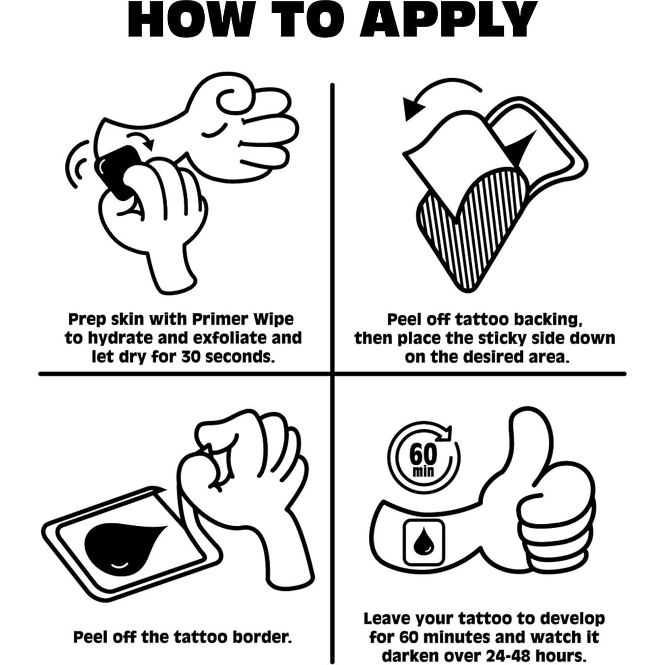 Tatuaje Temporal Inkbox Extra Grande Mariposa 13.97x22.86 cm