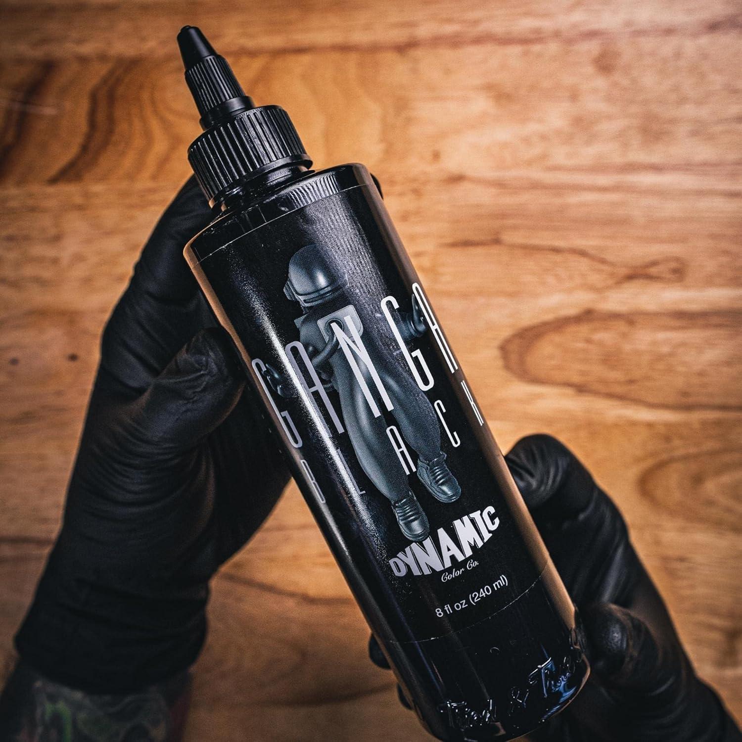 Tinta para Tatuajes Ganga Black Dynamic Color 240ml REACH