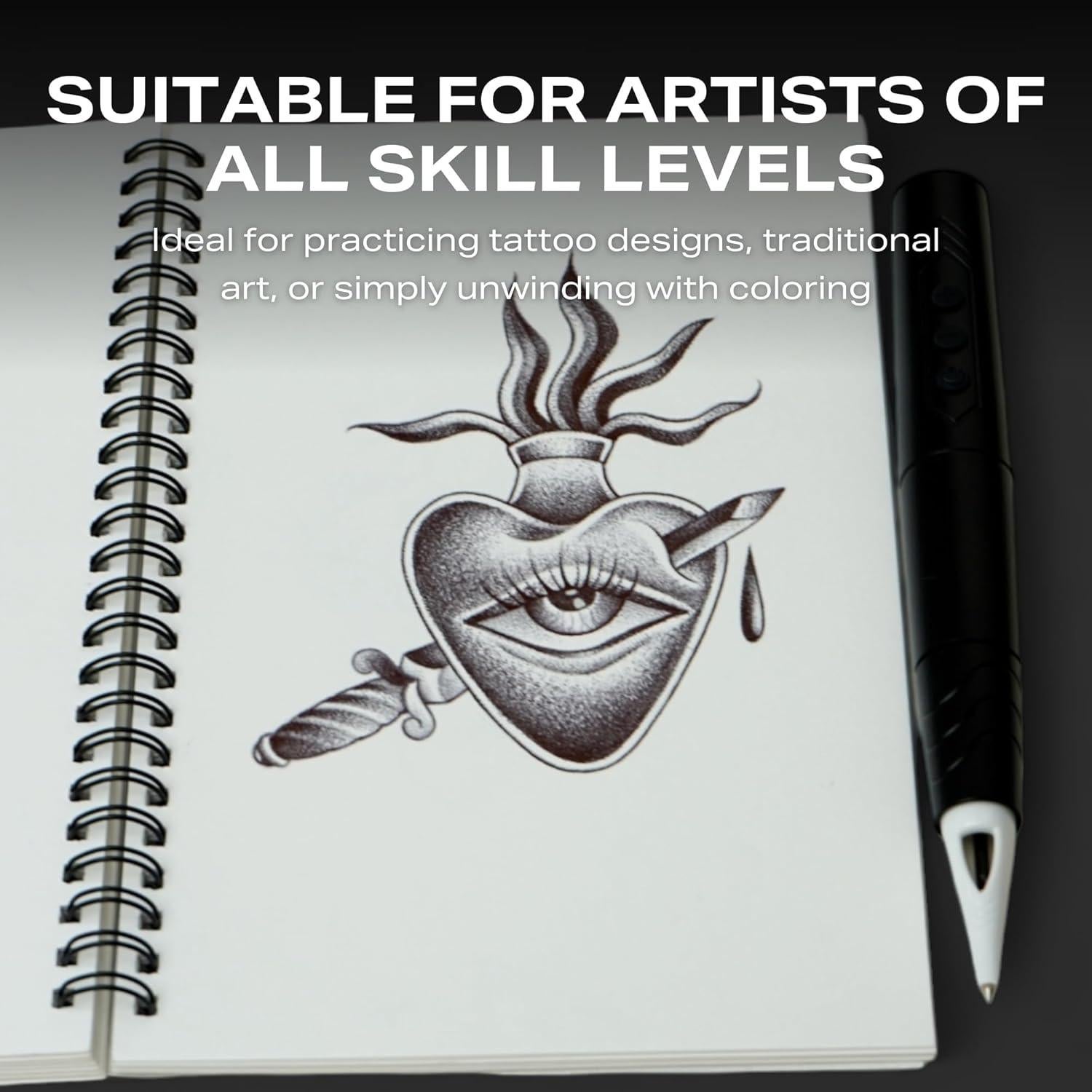 Libro para Colorear Inlumino Heart Ink - 40 Hojas 240 GSM