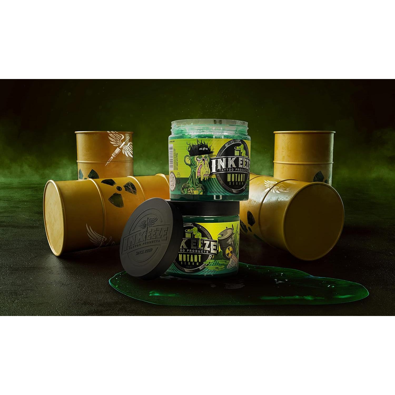 Ungüento Tattoo Verde Inkeeze Serum Mutante 16oz Edición Limitada
