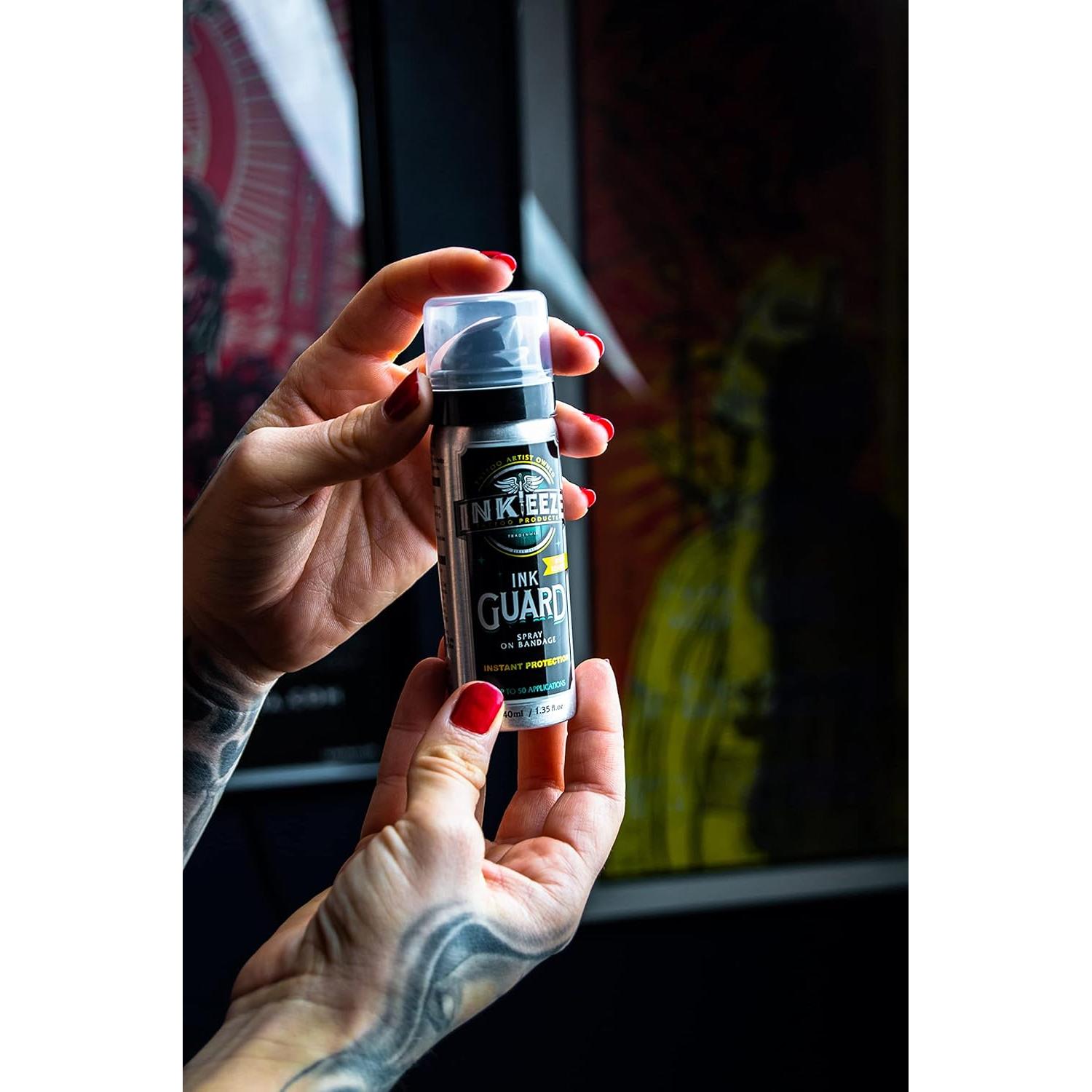 Spray de Vendaje INK-EEZE 38.1ml para Tatuajes Nuevos