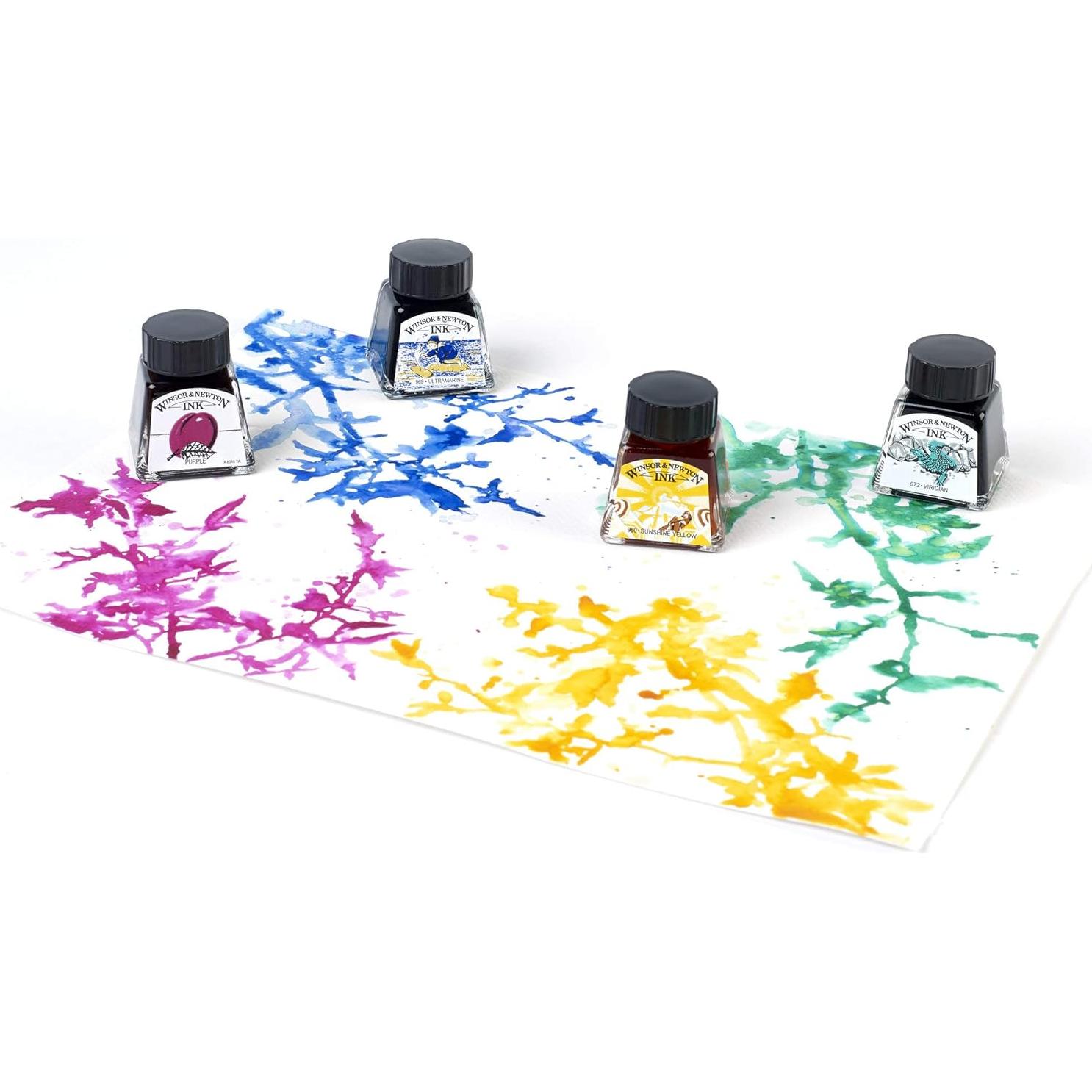 Tinta para Dibujo Winsor & Newton Negra 14ml