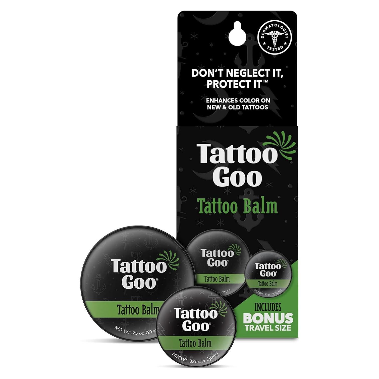 Bálsamo para Tatuajes Tattoo Goo - 2 Latas Viaje 21g y 9g