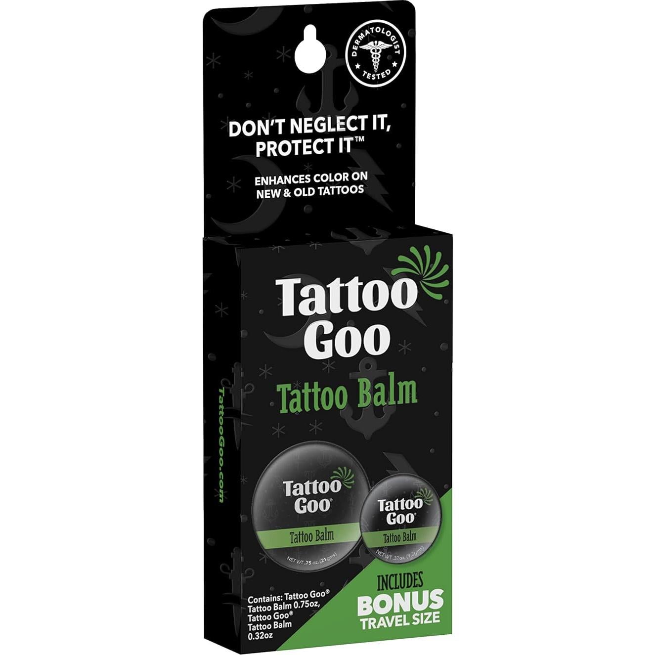Bálsamo para Tatuajes Tattoo Goo - 2 Latas Viaje 21g y 9g