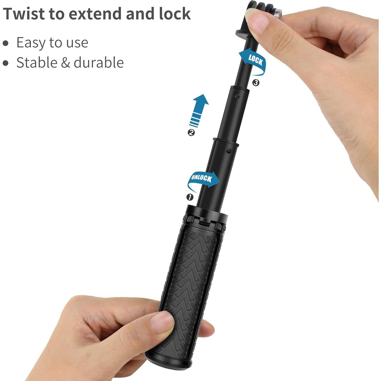 Palo de Selfie Trípode YALLSAME Extensible para GoPro