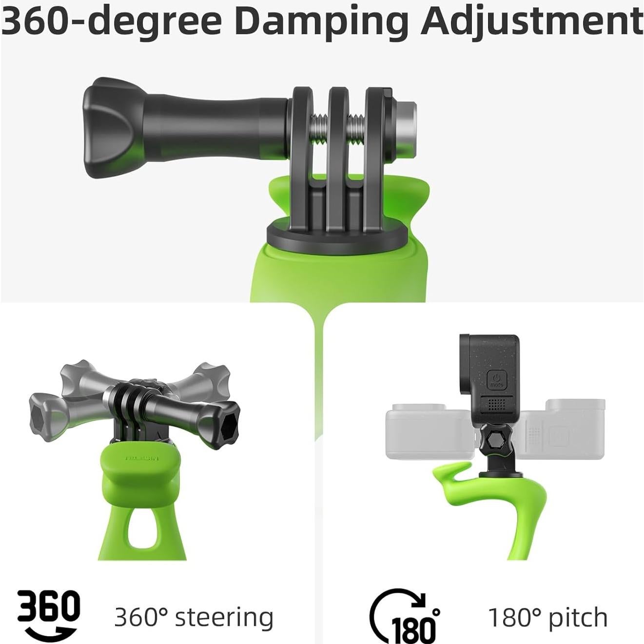 Soporte Flexible TELESIN para Cámara 360 - Compatible con GoPro y DJI