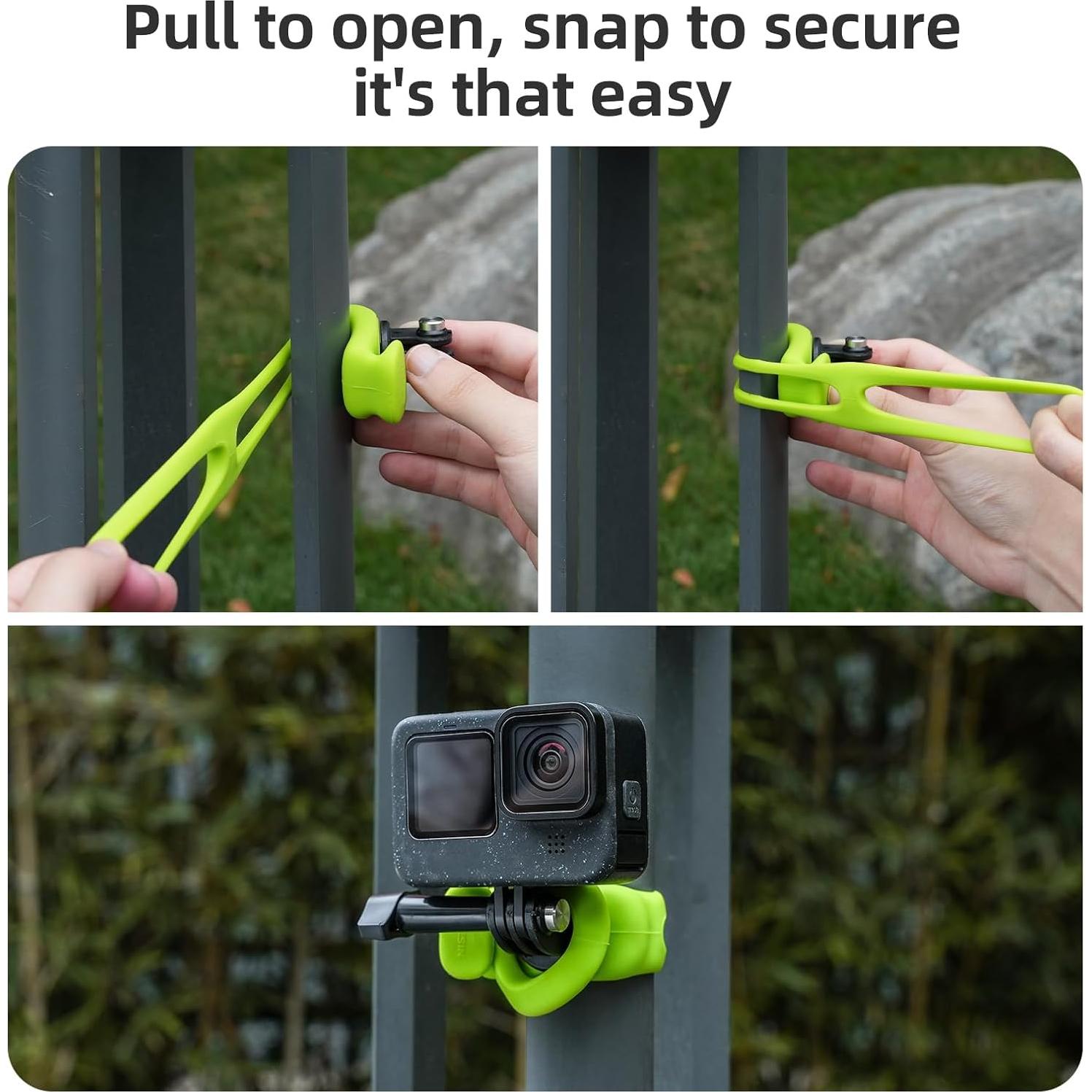 Soporte Flexible TELESIN para Cámara 360 - Compatible con GoPro y DJI