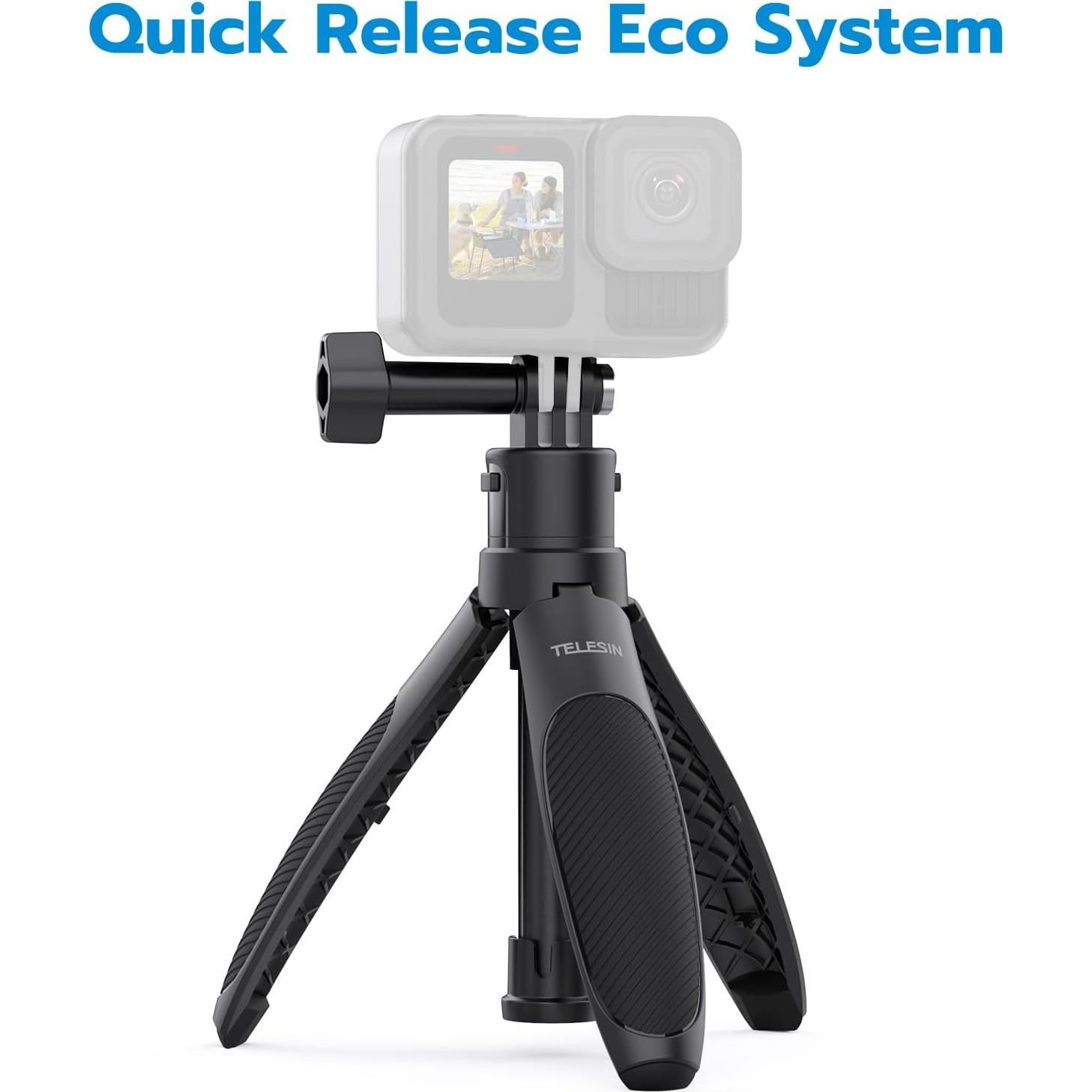 Palo Selfie Trípode TELESIN G-Quick 15-40cm para GoPro