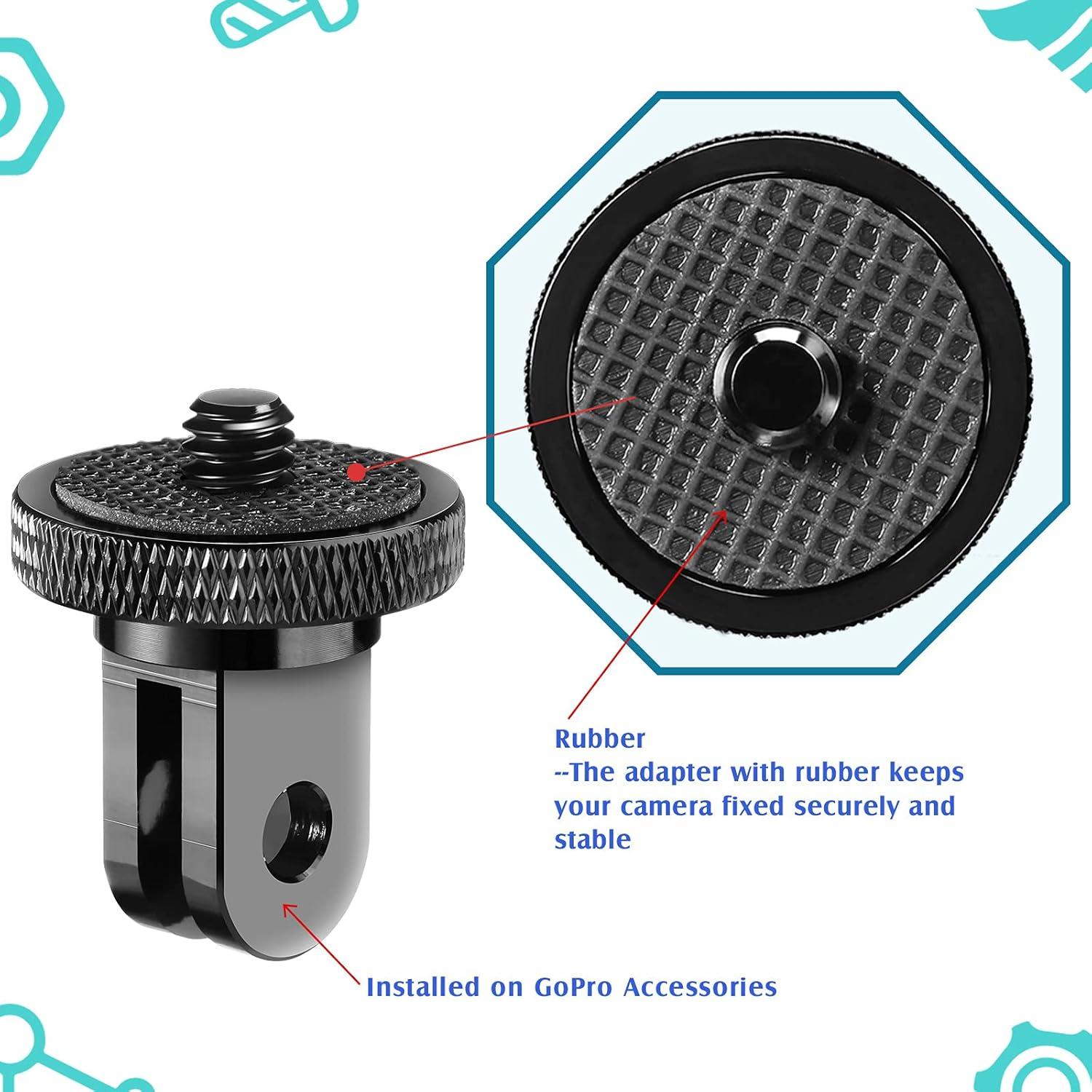 Adaptador de Montaje de Trípode Frienda 4 Piezas Aluminio 1/4