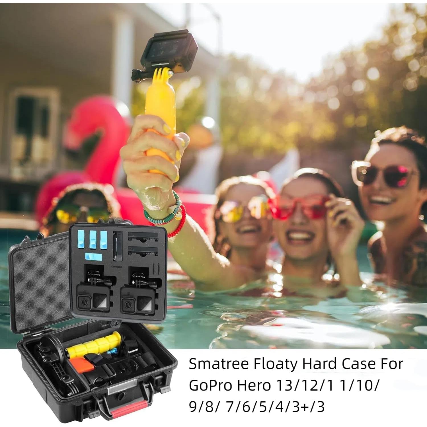 Funda Dura Flotante Smatree GA500 para GoPro y Accesorios